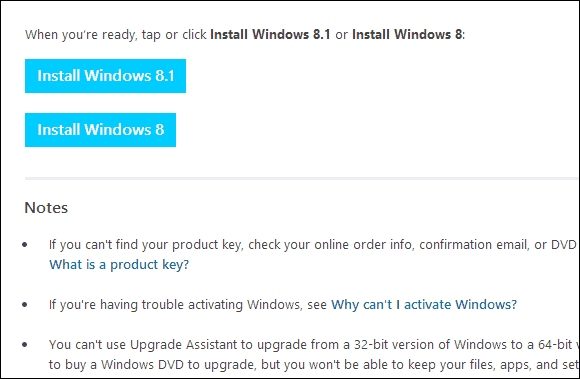 Windows 8.1 İndirme Sayfası