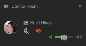 google + hangouts kontrol odası uygulama kontrol paneli