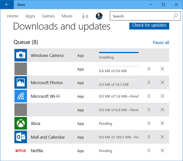 Windows 10 Uygulama Güncellemeleri