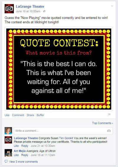 facebook sayfası alıntı yarışması