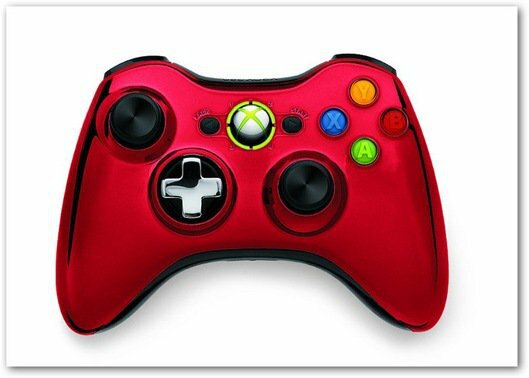 Xbox 360 krom denetleyici kırmızı