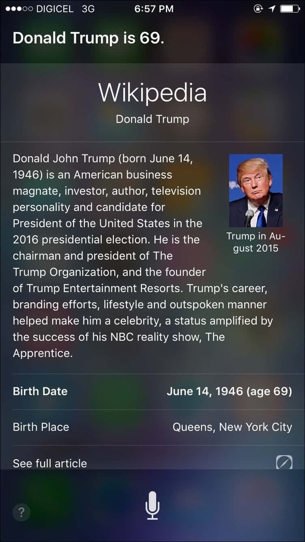 Trump Siri