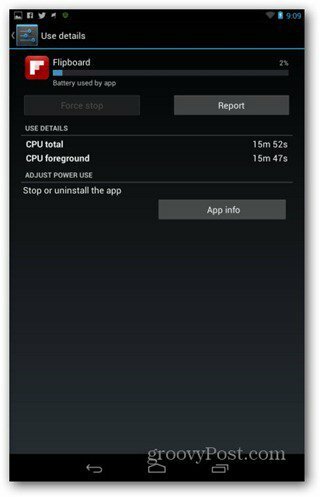 Nexus 7 uygulama bilgisi