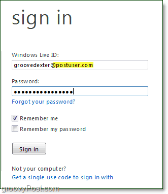 windows live domain email'de nasıl oturum açılır?