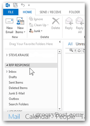 Posta Kutusu Ekle Outlook 2013 - Listelenen Yeni Ek Posta Kutusu