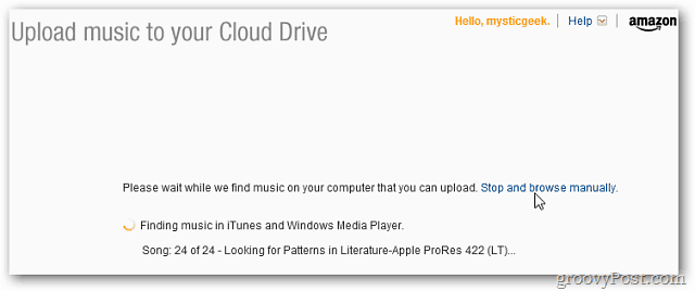 Amazon Cloud Player MP3 Yükleyici