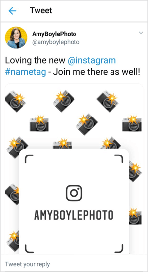 Instagram ad etiketinizi Twitter gibi sosyal kanallarda çapraz tanıtın.