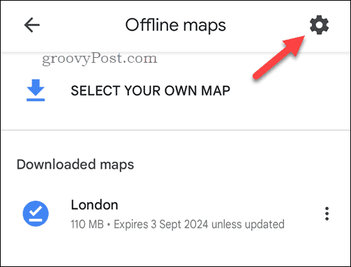 Çevrimdışı Google Haritalar haritalarına ilişkin ayarlar