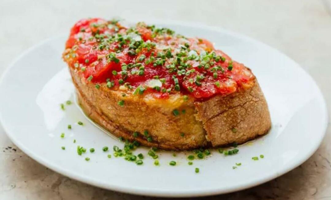 Pan con tomate nasıl yapılır? Domatesli ekmek tarifi