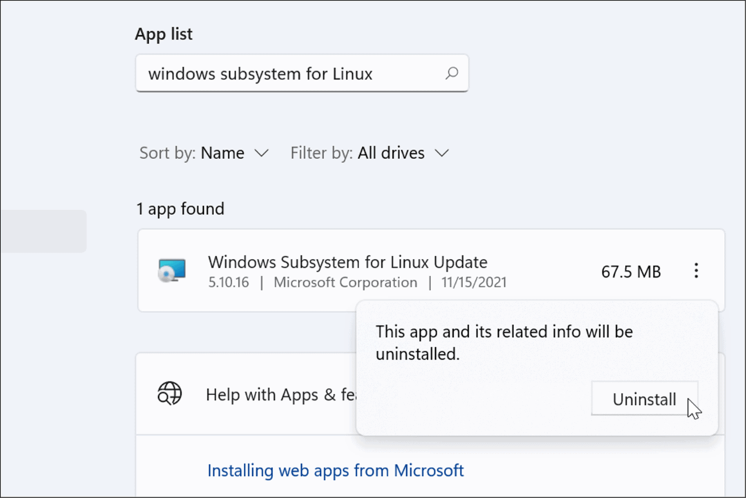 linux'u Windows 11'den kaldırın