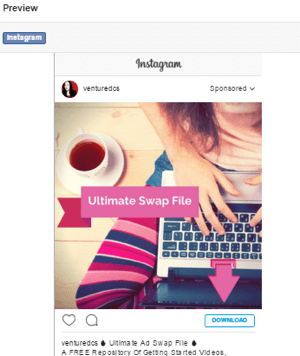 instagram reklamını önizle