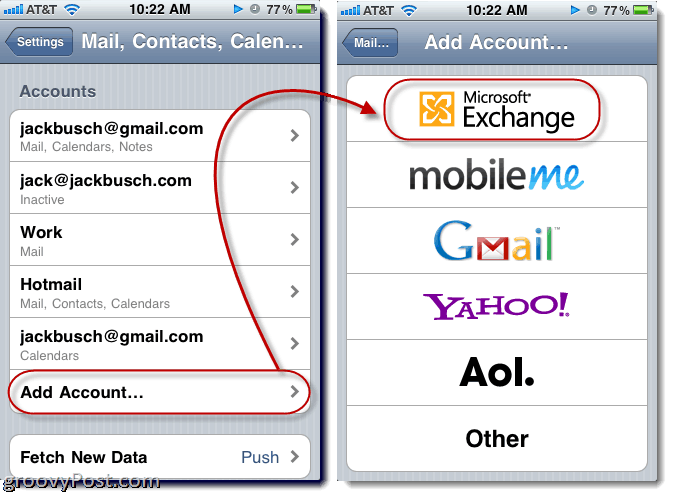 ActiveSync kullanarak Hotmail E-postalarını, Kişilerini ve Takvimlerini iPhone'unuzla Eşitleme (Push! İle)