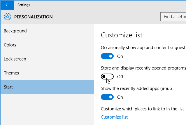 Windows 10: Başlat Menüsü En Çok Kullanılanlar Listesinden Öğeleri Kaldırma