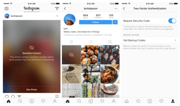 Instagram, iki faktörlü kimlik doğrulamayı tüm kullanıcılara genişletir ve hassas içeriği bulanıklaştırmaya başlar.