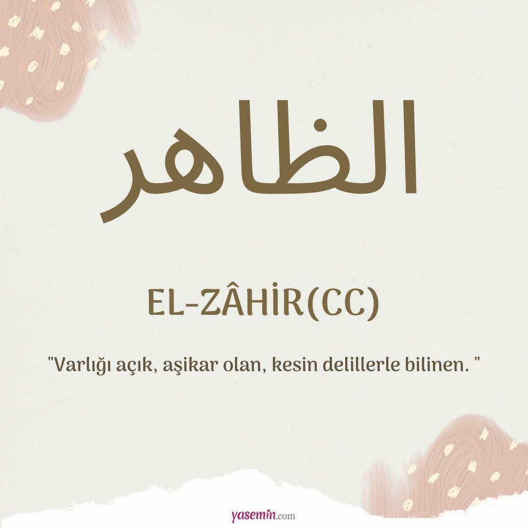 El-Zahir (c.c) ne demek?