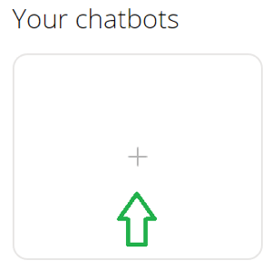 Chatfuel'da yeni bir chatbot başlatın.