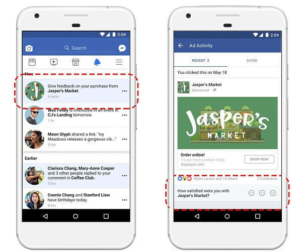 Facebook, Son Reklam Etkinliği panosunun içinde, alıcıların Facebook'ta reklamı yapılan ürünler hakkında geri bildirimde bulunmasına olanak tanıyan yeni bir e-ticaret inceleme seçeneği başlattı.