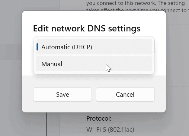 DNS Ayarlarını düzenle