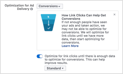Reklam dağıtımı için Facebook optimizasyonu