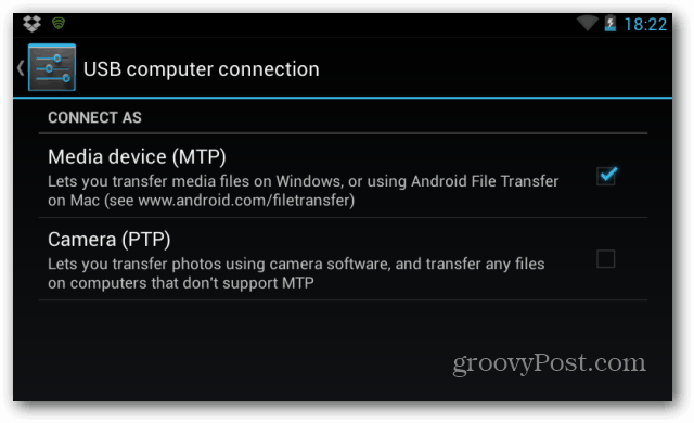Bilgisayarınızdaki Nexus 7 Dosyalarını Yönetme