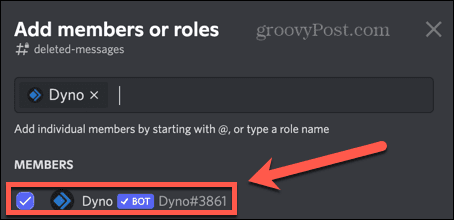 discord'a dynobot ekleme