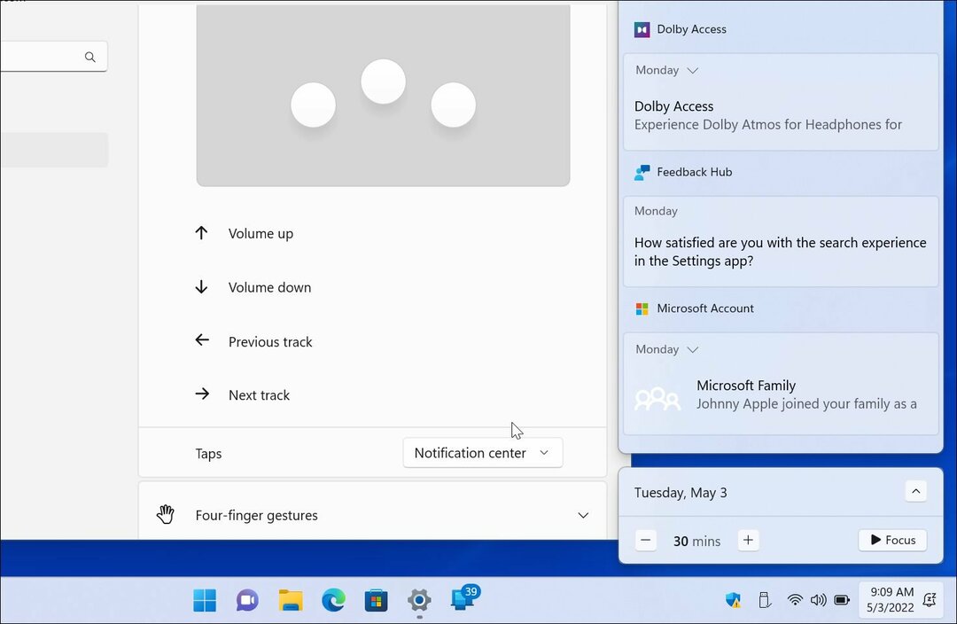 Windows 11'de Dokunmatik Yüzey Hareketlerini Özelleştirin