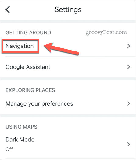 google maps navigasyon ayarları