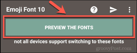 flipfont için emoji fontları fontları önizleyin