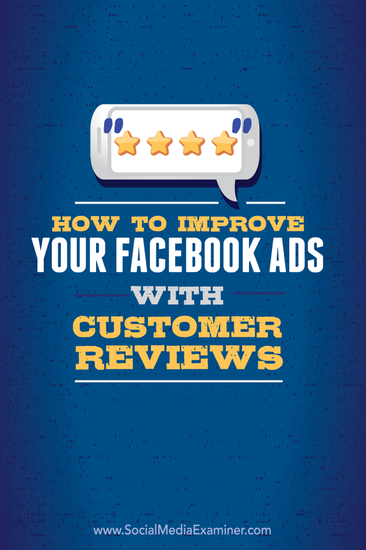 facebook reklamları müşteri incelemeleriyle nasıl iyileştirilir