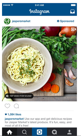 jaspersmarket instagram video reklamı
