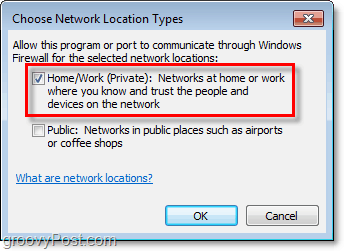 Windows 7 güvenlik duvarı istisnası için manuel olarak bir ağ nasıl seçilir