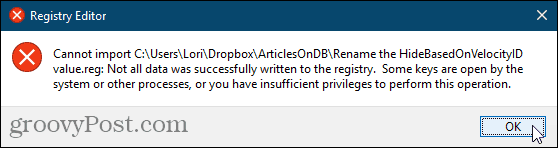 Windows Kayıt Defteri için reg dosyası alınamıyor