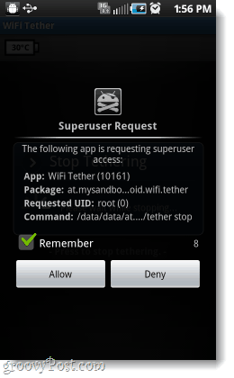 süper kullanıcı izin isteği