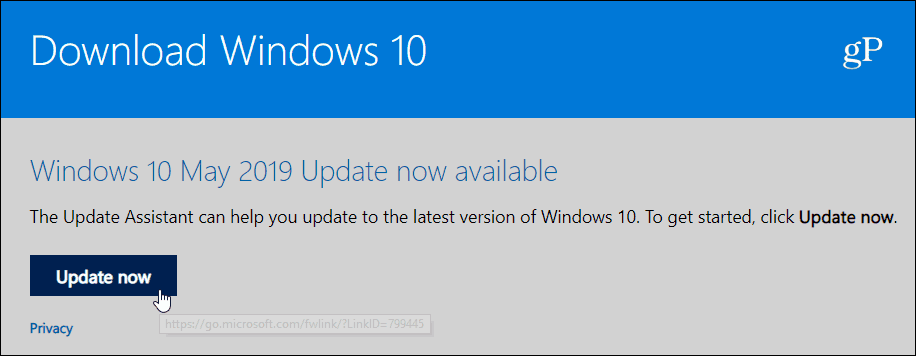 Windows 10 1903 Mayıs 2019 Güncellemesi