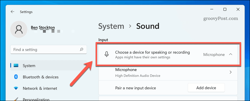 Windows 11'de ses giriş aygıtı seçme