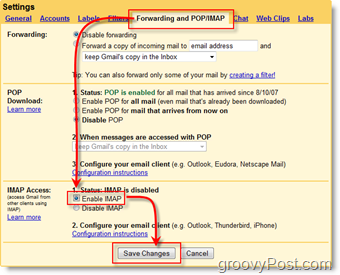 İMAP kullanarak Outlook 2007'yi GMAIL Webmail Hesabı ile kullanma