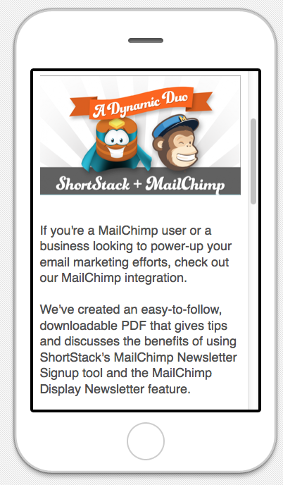 MailChimp mobil pazarlama