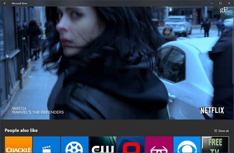 Windows 10 Microsoft Store Video Otomatik Oynat Netflix uygulaması
