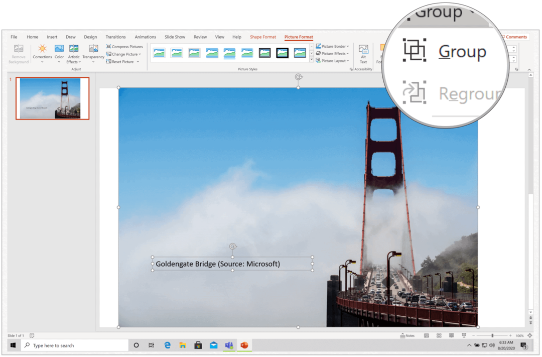 Windows için Microsoft PowerPoint resim yazısı