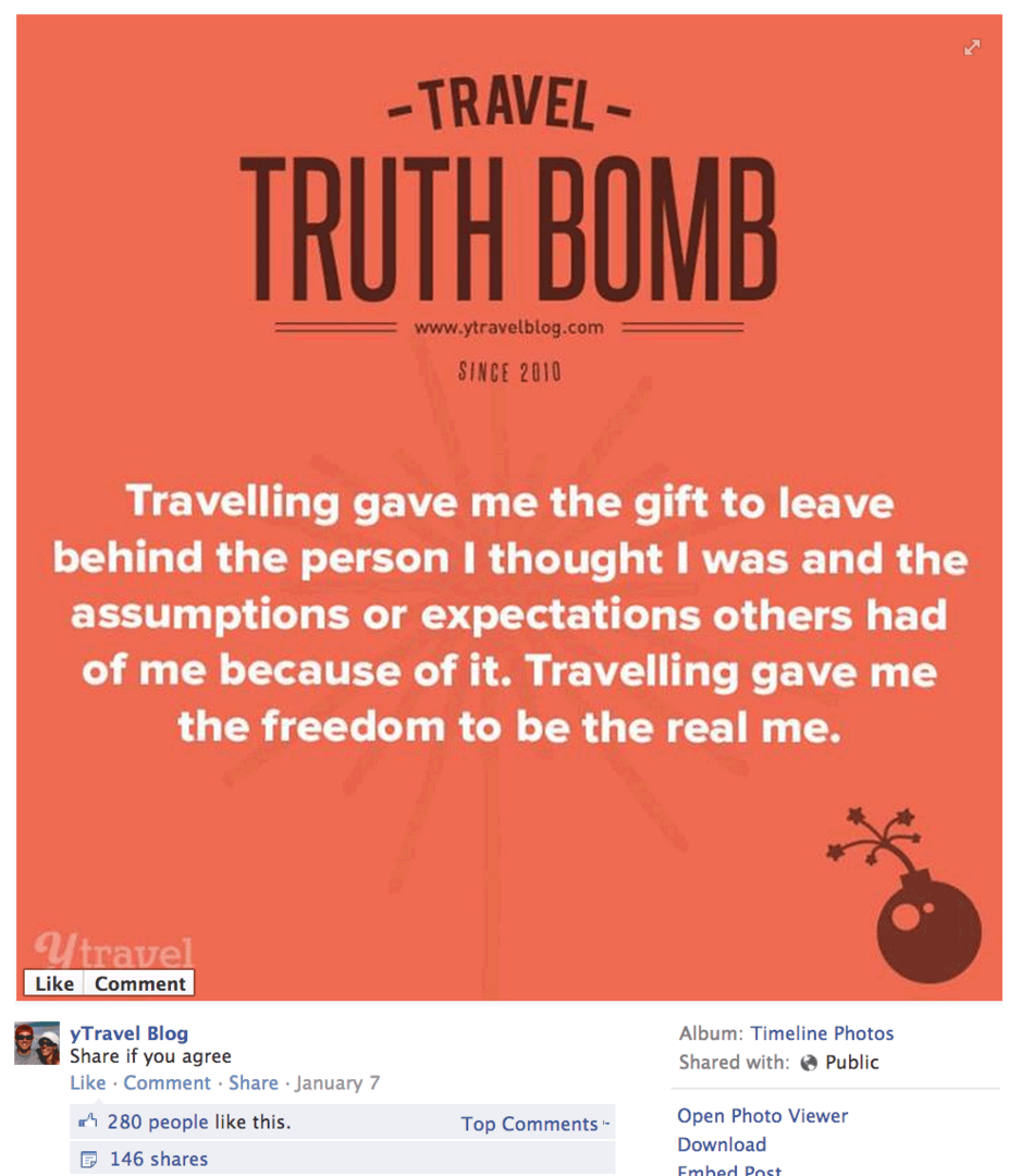 seyahat gerçeği bombası