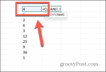 excel temiz hücre seç