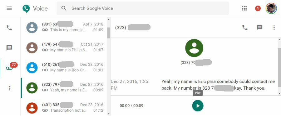 google sesli sesli mesajları