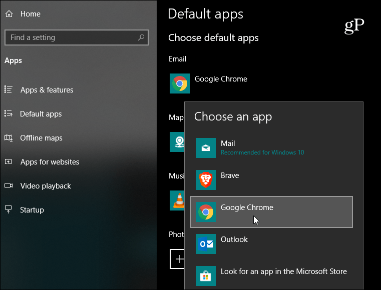 3 Varsayılan Uygulamalar Windows 10