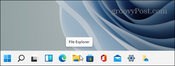 Dosya Gezgini Simgesi Windows 11 Görev Çubuğu