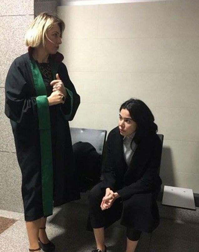Asena Atalay ilk kez adliyede görüntülendi