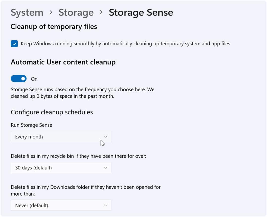 Windows 11'de Storage Sense Nasıl Etkinleştirilir ve Yapılandırılır