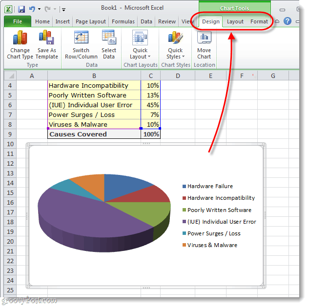 Microsoft Excel 2010 veya 2007'de Pasta Grafik Nasıl Yapılır