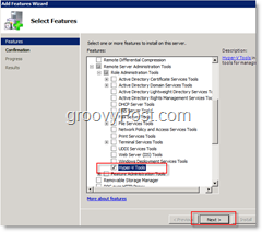 Windows Server 2008'de Hyper-V Araçları Özelliğini Etkinleştir