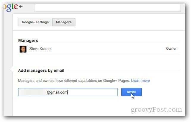 Google+ Sayfasına Yönetici veya Yönetici Ekleme