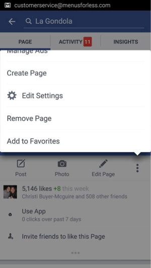 Mobil cihazda Facebook sayfanızı ziyaret edin ve Ayarları Düzenle'ye dokunun. Masaüstünde Ayarlar'ı tıklayın.
